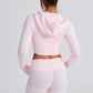 Portia Knit Hoodie - Pink