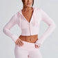 Portia Knit Hoodie - Pink
