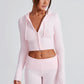 Portia Knit Hoodie - Pink
