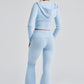 Portia Knit Pants - Baby Blue