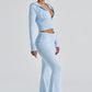 Portia Knit Pants - Baby Blue