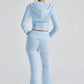 Portia Knit Pants - Baby Blue