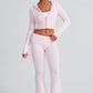 Portia Knit Pants - Pink