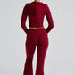 Portia Knit Pants - Red