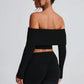 Portia Knit Top - Black