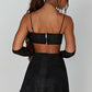 Posie Mini Skirt - Black Sparkle