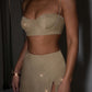 Posie Mini Skirt - Gold Sparkle