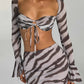Priscilla Top - Zebra Print