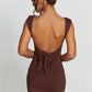 Ria Mini Dress - Chocolate