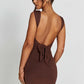 Ria Mini Dress - Chocolate