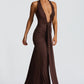 Rosetta Maxi Dress - Plum Brown