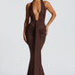 Rosetta Maxi Dress - Plum Brown