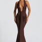 Rosetta Maxi Dress - Plum Brown