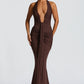 Rosetta Maxi Dress - Plum Brown