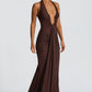 Rosetta Maxi Dress - Plum Brown