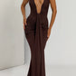 Rosetta Maxi Dress - Plum Brown