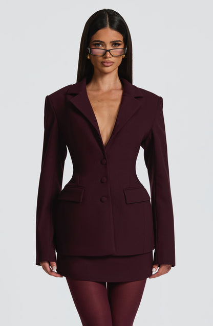 Rowena Blazer - Plum