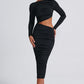 Rylee Midi Dress - Black