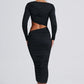 Rylee Midi Dress - Black