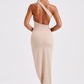 Saffira Midi Dress - Nude