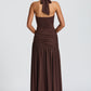 Saira Maxi Skirt - Plum Brown