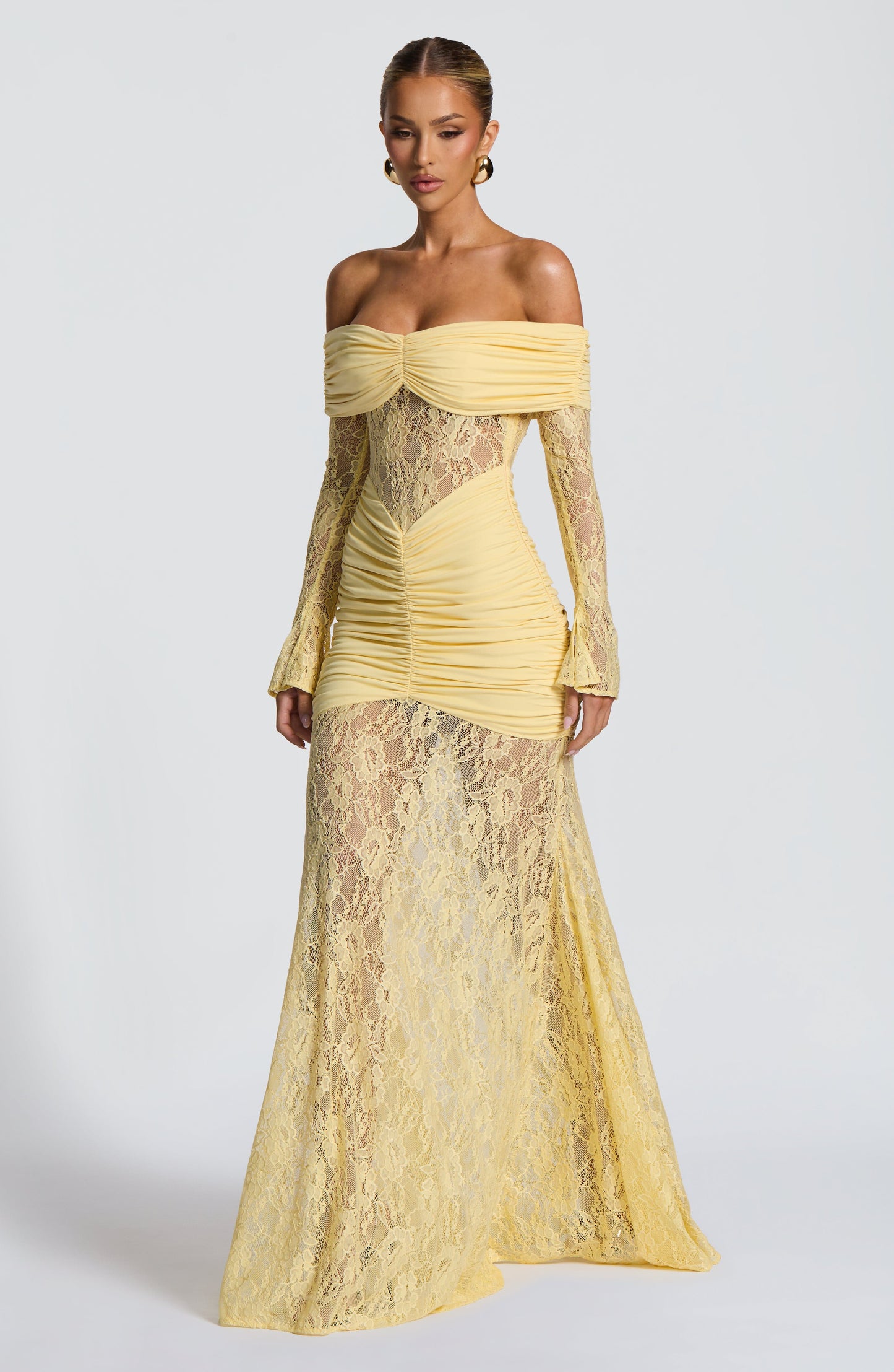 Sauline Maxi Dress - Lemon
