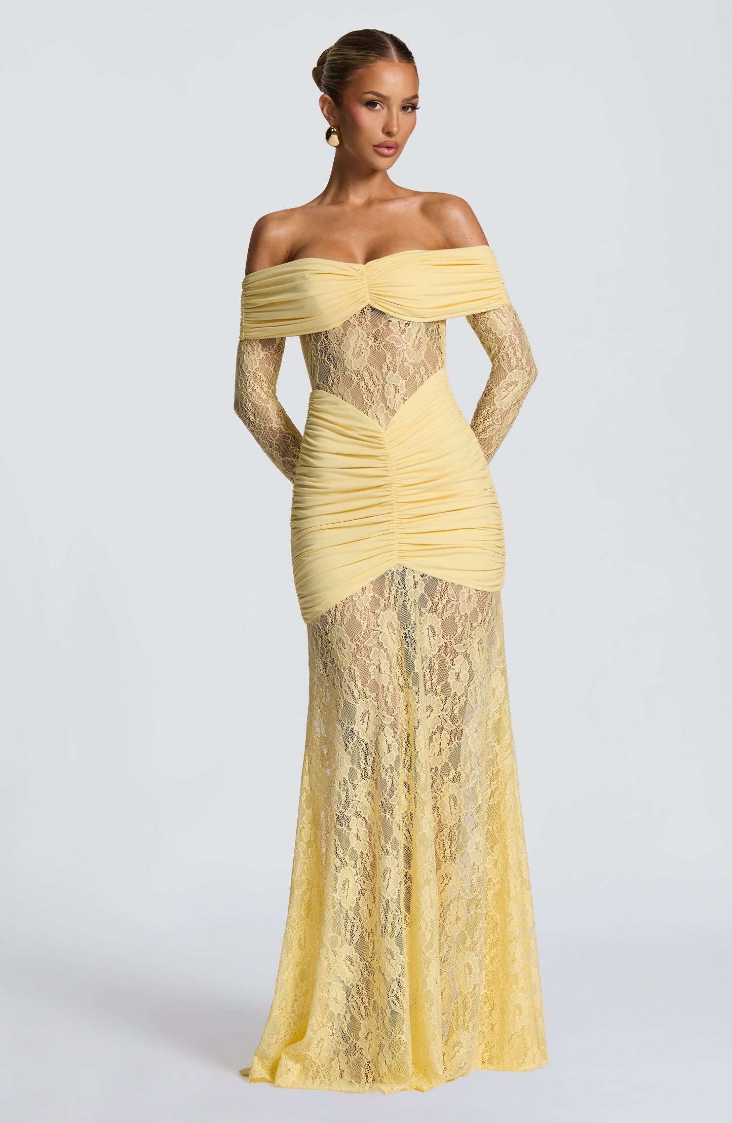 Sauline Maxi Dress - Lemon