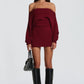 Sawyer Mini Dress - Burgundy