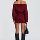 Sawyer Mini Dress - Burgundy