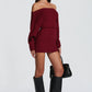 Sawyer Mini Dress - Burgundy