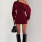 Sawyer Mini Dress - Burgundy