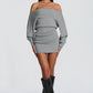 Sawyer Mini Dress - Light Grey