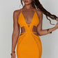 Selena Mini Dress - Tangerine