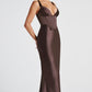 Shae Maxi Dress - Plum Brown