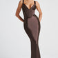 Shae Maxi Dress - Plum Brown