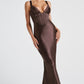 Shae Maxi Dress - Plum Brown