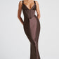 Shae Maxi Dress - Plum Brown