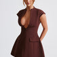 Suri Mini Dress - Brown