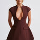 Suri Mini Dress - Brown