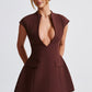 Suri Mini Dress - Brown