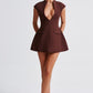 Suri Mini Dress - Brown