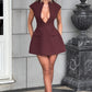 Suri Mini Dress - Brown