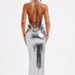 Talisa Maxi Dress - Gunmetal
