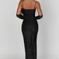 Trixie Maxi Dress - Black Sparkle
