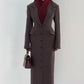 Ursula Coat - Plum Brown