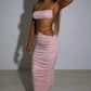 Valencia Maxi Skirt - Baby Pink Sparkle