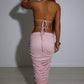 Valencia Maxi Skirt - Baby Pink Sparkle
