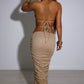 Valencia Maxi Skirt - Gold Sparkle