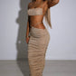 Valencia Maxi Skirt - Gold Sparkle