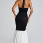 Veronique Maxi Dress - Black/White
